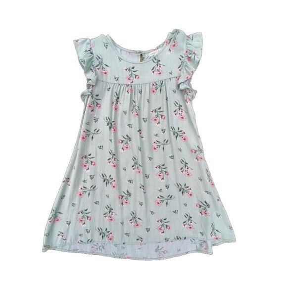 Girls Copper Key light green dress with a floral pattern Dress Size M (8/10) - Picture 1 of 4